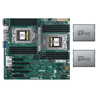Процессор Supermicro H11DSi-NT placa-mãe + 2x amd epyc 7601 32 núcleos с частотой 3,2 ГГц sp3