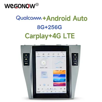 Автомобильный DVD-плеер Tesla Qualcomm Carplay DSP Android 11,0 8G + 256G 4G LTE Wifi Bluetooth RDS РАДИО GPS Для Toyota CAMRY 2006-2011