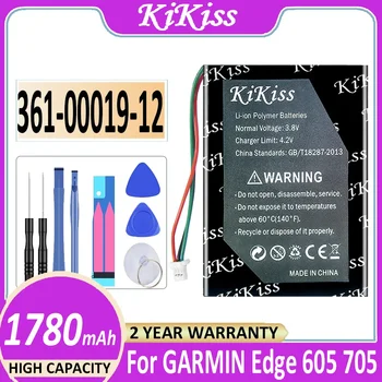 1780 мАч KiKiss 361-00019-12 Сменный Аккумулятор для Garmin Edge 605 705/Edge 705 GPS Литий-Ионный Аккумуляторный Блок