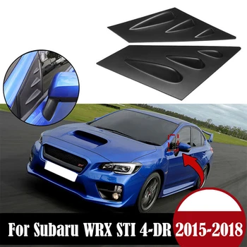 Для Subaru WRX STI 2015-2018 Переднее треугольное окно автомобиля, жалюзи, боковые шторки, жалюзи, наклейка для отделки крышки, вентиляционное отверстие, сажа