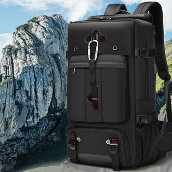 Новая мужская дорожная сумка, чемодан, рюкзак, сумка для багажа большой емкости, Многофункциональная Водонепроницаемая походная сумка для альпинизма Mochila