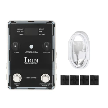Электрогитара IRIN 1Set, комплексный эффектор, запись фраз, ударная машина, одноблочный эффектор
