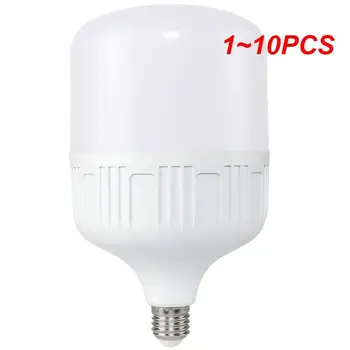1 ~ 10ШТ Высокомощная светодиодная лампа E27 B22 Светодиодная лампа AC220V 230V 240V 60 Вт 15 Вт 20 Вт 30 Вт 40 Вт 50 Вт Smart IC Лампада СВЕТОДИОДНЫЙ Прожектор Настольные Лампы