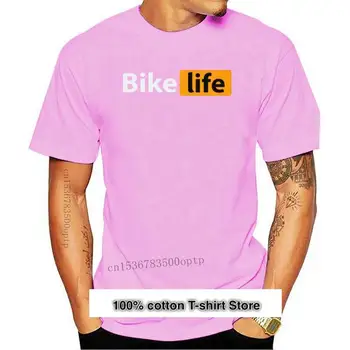 Camiseta de cuello redondo para hombre, camisa de motorista con logotipo de Life Hub, estándar, barata, nueva