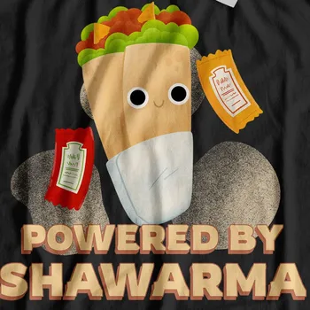 Футболка Powered By Shawarma Забавные идеи ближневосточной кухни shaurma s chawarma