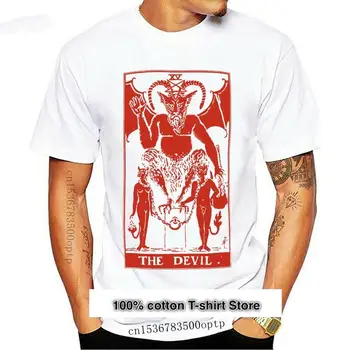 Camiseta con estampado de cartas de The Devil Tarot para hombre, Camiseta ajustada de S-3XL, 2021, 2021, 2021est, nueva