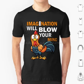 Воображение поразит вас, забавная футболка из хлопка Для мужчин и женщин с принтом 