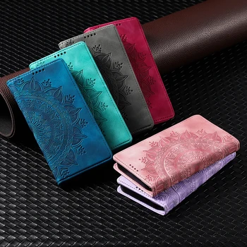 Кожаный чехол-бумажник с 3D цветком, Откидная крышка Для Samsung Galaxy A05S A12 A13 A14 A15 A22 A23 A24 A32 A33 A34 A52 A53 A54 A73, Защитный чехол