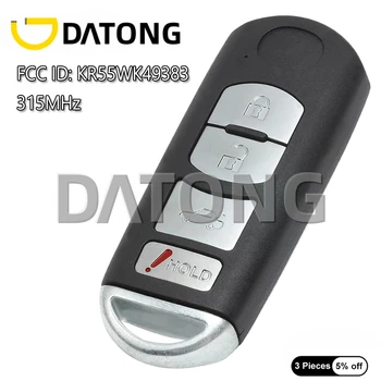Datong 4 Кнопки 315 МГц для Mazda 6 2009 2010 2011 2012 2013 Auto Smart Remote Control Замена Брелока FCC ID: KR55WK49383