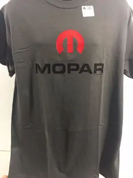 Серая футболка с красным логотипом / эмблемой Mopar M 1964 года выпуска (лицензия)