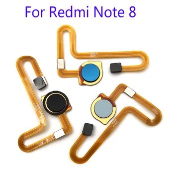 10 шт./лот НОВЫЙ датчик отпечатков пальцев Клавиша возврата домой Кнопка меню Гибкий ленточный кабель для Xiaomi Redmi Note 8 Запасные части
