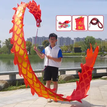 Детский фитнес Танец Дракона С драконами реквизит новогодний фестиваль танцевальных лент Аксессуары для выступлений на площади Китайского Нового Года