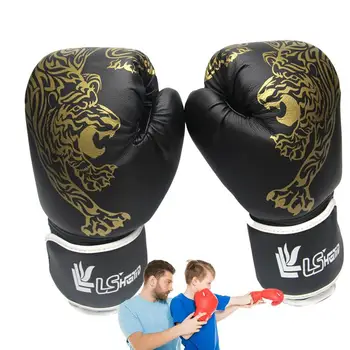 Боксерские перчатки из искусственной кожи для кикбоксинга, защитные перчатки для детей, детские принадлежности для занятий боксом, детские боксерские перчатки