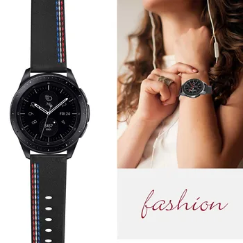 20мм 22мм Кожаный Ремешок для часов Samsung Gear S3 Classic / Frontier/ Gear Sport / Huawei Watch GT Спортивный Ремешок для часов Amazfit Watch