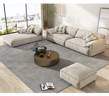 Тканевый диван для чистки ушей слона, итальянский минималистичный диван для маленькой семейной гостиной, научно-технический диван из ткани