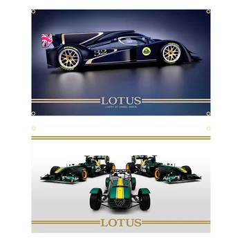 90x150 см Lotus Caterhams Racing Team Автомобильный Флаг С Принтом Из Полиэстера На Открытом Воздухе или Гаражный Баннер Для Украшения Гобелена