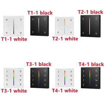 T1-1 T2-1 T3-1 T4-1 4CH * 3A 12-24 В постоянного тока CV Затемняющий контроллер Сенсорной панели RF 2.4 G однозонный или многозонный пульт дистанционного управления стекло