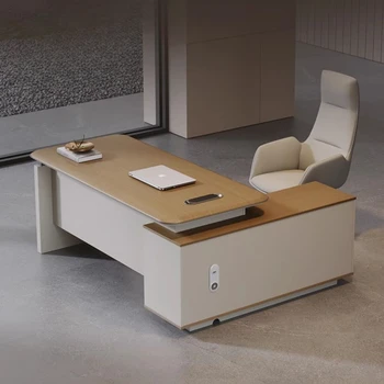 Компьютерный столик, офисный стол, приемная, Современные выдвижные ящики, офисный стол для руководителя, рабочее место, Роскошная мебель