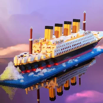 Титаник Креативный Роскошный Круизный лайнер Iceberg, Затонувший корабль, Модель City DIY, Строительные блоки, Кирпичи, Игрушки для детей, подарок взрослым