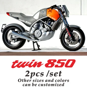 НОВЫЙ мотоциклетный топливный бак наклейка колесный шлем MOTO водонепроницаемый светоотражающий логотип для yamaha twin850 moto наклейка twin850