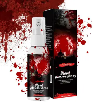 Макияж с искусственной кровью, 30 мл, спрей с искусственной кровью на Хэллоуин, реалистичный макияж для вечеринки с искусственной кровью, украшение для Хэллоуина в стиле зомби-вампиров