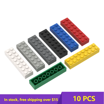 10шт MOC 93888 BricksThick 2x8 Точек Развивающие Творческие Игрушки DIY для Строительных Блоков Детские Фигурки Пластиковые Compatible3007