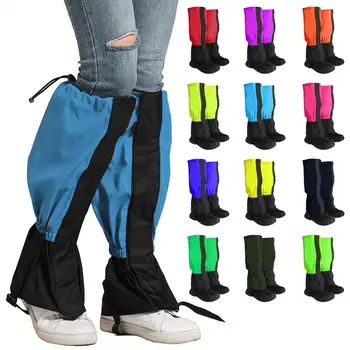 1 Пара водонепроницаемых гетр для снежных ботинок, Износостойкие Регулируемые мужские Женские гетры для ботинок, защита для ног для кемпинга, пеших прогулок