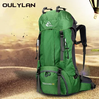 Oulylan 60L Альпинистская сумка Походный Прочный рюкзак с защитой от дождя Походный рюкзак