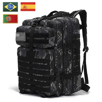 Походный рюкзак большой емкости 30л /50л, мужской армейский военный тактический рюкзак, уличные водонепроницаемые походные сумки для охоты с мягкой спинкой