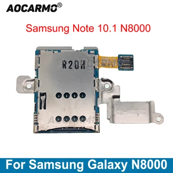Aocarmo для Samsung Galaxy Note 10.1 Tab N8000, Держатель sim-карты, разъем для чтения SIM-карт, Гибкий кабель, Запасные части для ремонта.