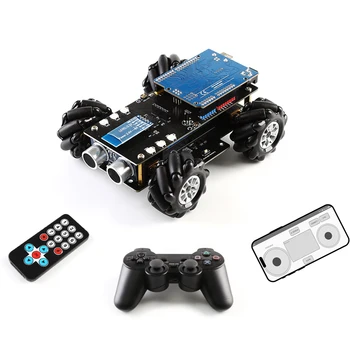 Стартовый набор Smart Robot Для Программирования Arduino Mecanum Колесный Автомобильный комплект Smart Car Kit для DIY Education Robot Car Kit