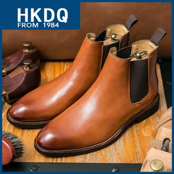 HKDQ/ Коричневые мужские ботинки 