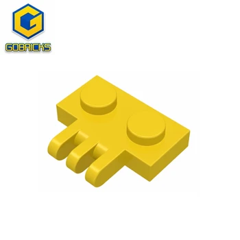Шарнирная пластина Gobricks GDS-90016 1 x 2 с 3 пальцами по бокам совместима со строительными блоками lego 2452, игрушками и подарками