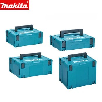 Блокирующий кейс Makita MAKPAC Комбинированная многослойная электрическая дрель Многофункциональный портативный ящик для хранения оборудования инструмент
