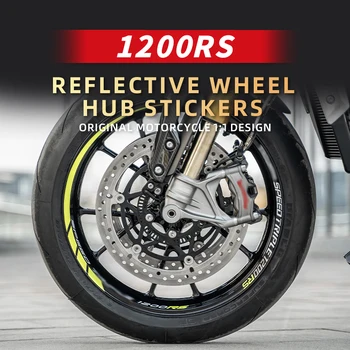 Используется для аксессуаров для мотоциклов Triumph 1200RS Наклеек на ступицы колес Комплектов защитных светоотражающих наклеек для украшения обода велосипеда