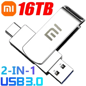 Xiaomi U Disk 128 ТБ USB 3,0 Высокоскоростной Флеш-накопитель 64 ТБ 16 ТБ Металлическая Карта Памяти SSD Pendrive Флэш-Накопитель Memoria USB Stick