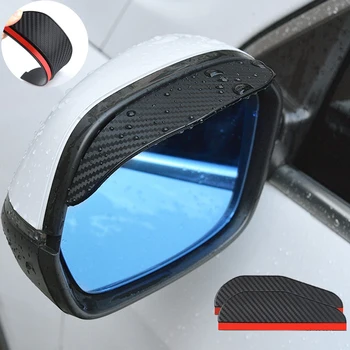 2ШТ Автомобильное Зеркало Заднего Вида Дождь Брови Козырек Из Углеродного Волокна Сбоку для Mg Zs Luxury 2022 Honda Freed Octavia A7 Maxus
