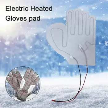 Перчатки с USB-подогревом, зимние теплые перчатки с пятью пальцами, грелка, Электронагревательная пленка, нагревательный лист для перчаток для катания на лыжах и велосипеде