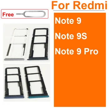 Держатель лотка для sim-карты для Xiaomi Redmi Note 9 Note 9S Note 9Pro Разъем адаптера sim-карты, Запасные Запасные части