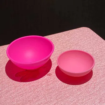 10шт Розовая силиконовая чаша 50 мм и 67 мм Бытовой силиконовый контейнер Кухонная Домашняя коробка Персонализированная