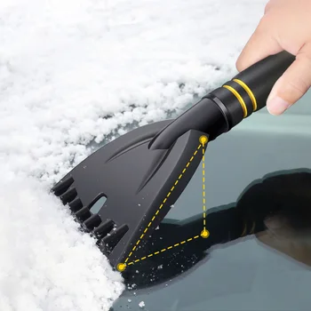 Многофункциональная автомобильная лопата для снега, Зимний инструмент для размораживания лобового стекла, Скребок для льда, Инструменты для удаления снега со стекла, Автоаксессуары
