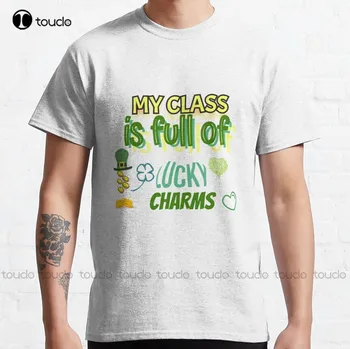 Мой класс Полон Lucky Charms Классическая футболка Аниме Футболка Негабаритные Графические Футболки из 100% хлопка С цифровой печатью Футболки