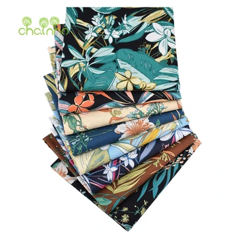 Chainho, хлопчатобумажная ткань с принтом полотняного переплетения, поплин в стиле тропических лесов, материал для самостоятельного шитья и квилтинга, детские рубашки, платья
