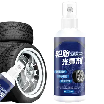 Спрей для чистки колес и шин, 100 мл шиномонтажа для обезжиривания деталей автомобиля, средство для чистки шин и колес, автомобильный воск
