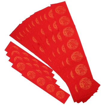 5 комплектов писчей бумаги для весеннего фестиваля, красная бумага для китайской каллиграфии, красная бумага для дома