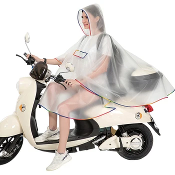 Мода EVA Plasitc, Прозрачное Женское Пончо от дождя, Дождевая Накидка, Водонепроницаемый плащ для пеших прогулок, езды на велосипеде