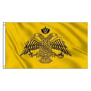 90x150 см Двуглавый Орел Гора Афон Флаг Восточно-Греческой Православной Церкви