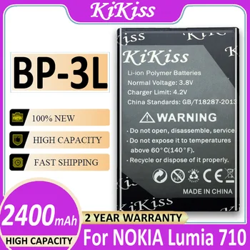 Высококачественный 2400 мАч BP-3L Аккумулятор для Nokia Lumia 510 303 603 610 710 3030 900 505 Аккумулятор BP3L Batteria + Номер для отслеживания