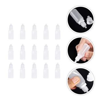 60шт 10 мл Пластиковых Бутылок Многоразового Использования Пустые Контейнеры Для Пипетки Для Глазной Жидкости