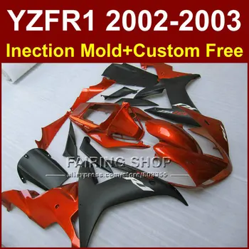 Красные, черные запчасти для ремонта кузова YAMAHA YZFR1 2002 2003 комплект обтекателей yzf r1 YZF1000 02 03 вторичный рынок кузовных работ + 7 подарков